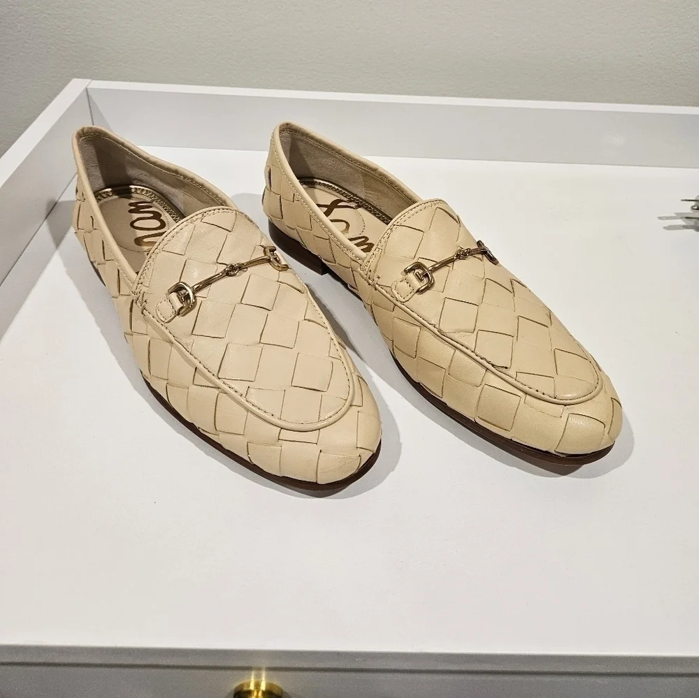 Sam Edelman Loraine Woven Loafer EGGSHELL Size 7.5